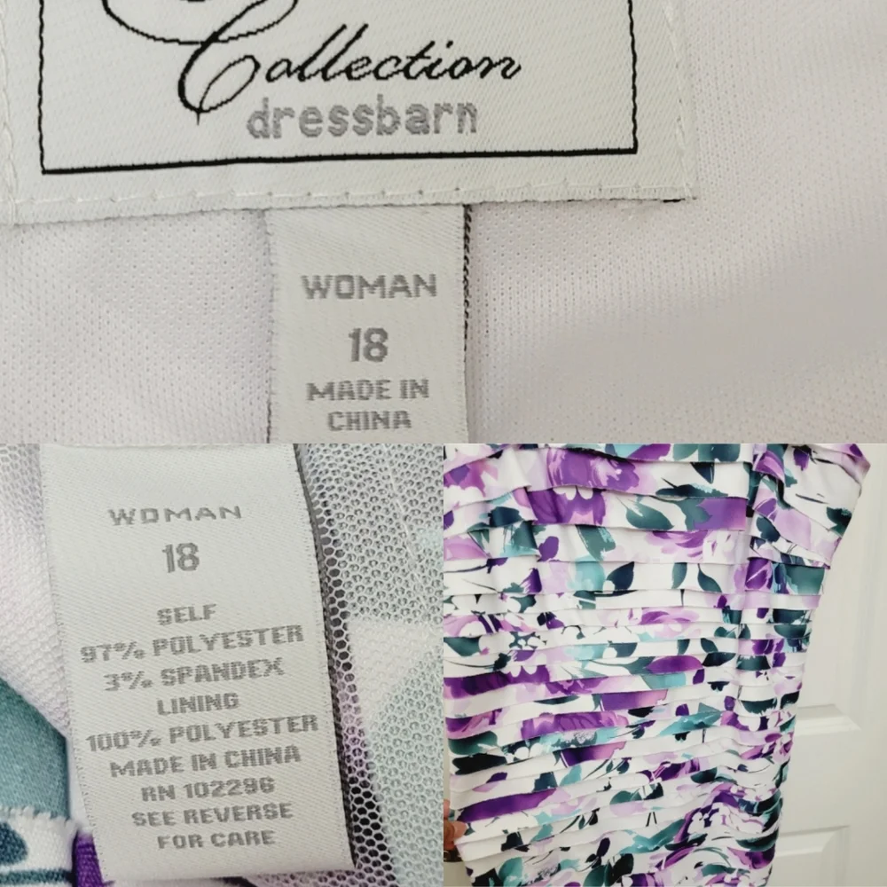 Collection Dressbarn Tiered knee-length floral dress - Picture 6 of 8